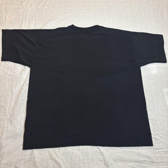 Vintage Wolf Shirt Mens XL Black Hand Painted Single Stitch Tee USA 90s - Picture 11 of 11